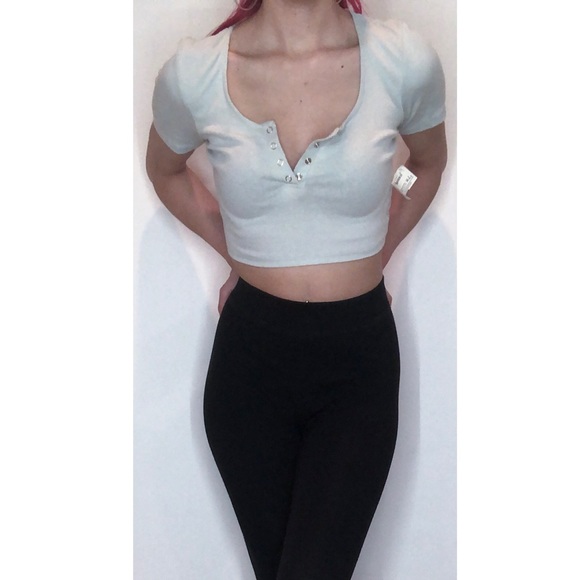 Necessary Clothing Tops - *NEW* Necessary Clothing Crop Top w/ Snaps